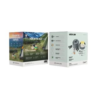 ست ظروف آشپزی و گاز کمپینگ گرین لاین مدل Green Lion 10 IN 1 Camping Cookware