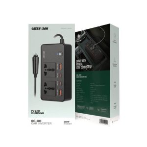 اینورتر فندکی خودرو 200 وات گرین لاین مدل GC-200